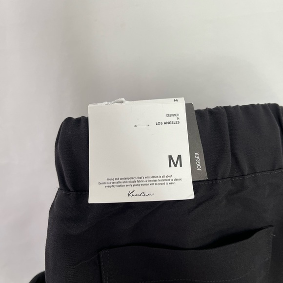 KanCan Women's Black Charcoal Drawstring Straight Leg Track Pants Joggers Size M - Picture 4 of 10